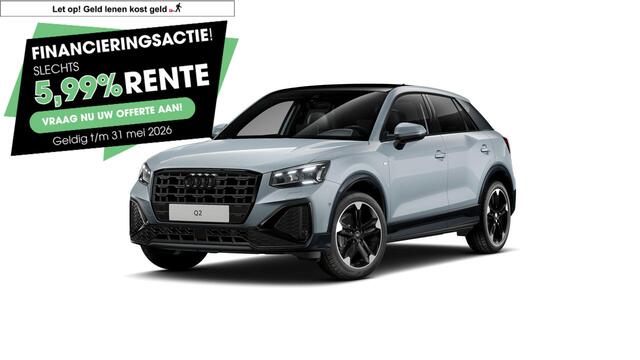 Audi Q2 35 TFSI S Edition | 150 PK | Automaat | Adaptive Cruise Control | Panoramadak | Achteruitrijcamera | Navigatiesysteem | S-Line |