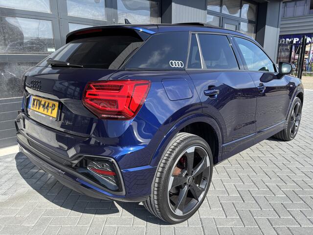 Audi Q2 35 TFSI S-Line Pano Navarra blauw