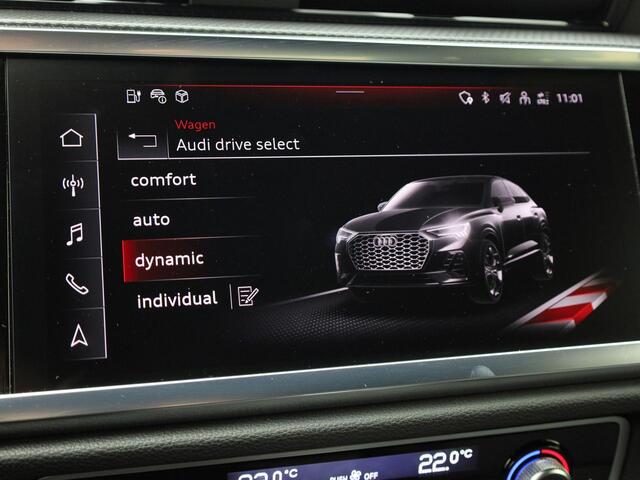 Audi Q3 Sportback 45 TFSIe 180kW/245PK S Line · Panoramadak · Trekhaak · Drive select · Garantie tot mei 2025 of 100000km