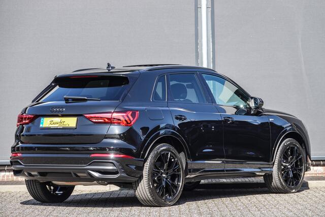 Audi Q3 45TFSI-e 245Pk S-Tronic | Plug In Hybrid | S-Line | Black optiek | Virtual Cocpit | Achteruitrijcamera | Panoramadak | 20'' | Mythoszwart