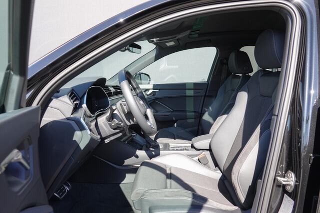 Audi Q3 45TFSI-e 245Pk S-Tronic | Plug In Hybrid | S-Line | Black optiek | Virtual Cocpit | Achteruitrijcamera | Panoramadak | 20'' | Mythoszwart
