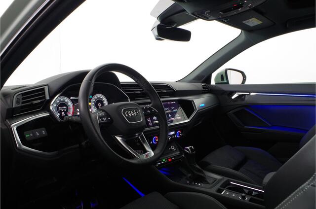 Audi Q3 Sportback 45 TFSI e S Edition > Full S line/245pk/Pano.schuif/Memory/Black pakket/Dew Silver...