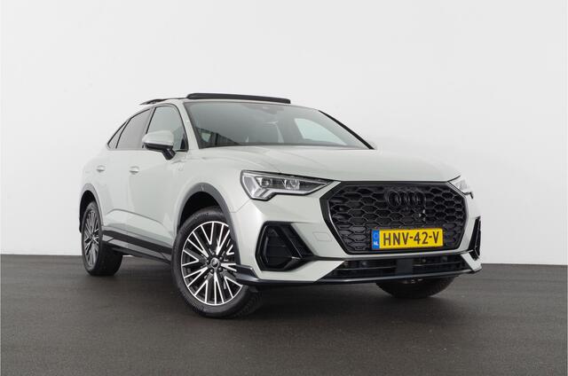 Audi Q3 Sportback 45 TFSI e S Edition > Full S line/245pk/Pano.schuif/Memory/Black pakket/Dew Silver...