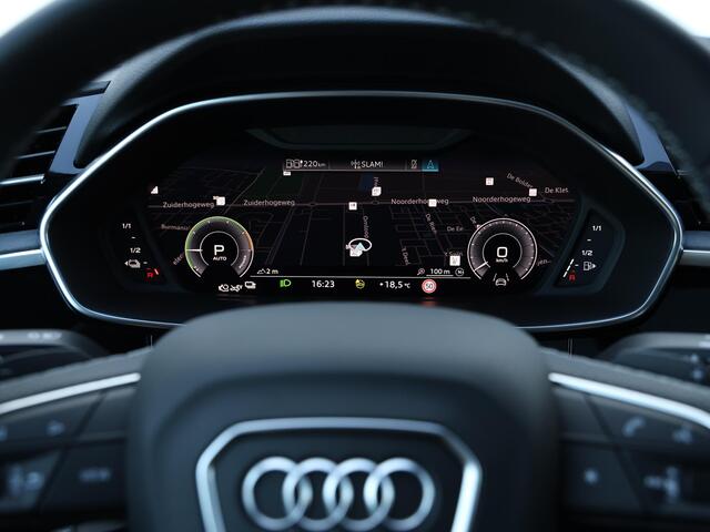Audi Q3 Sportback 45 TFSI e S Edition 245pk | Pano | B&O | Elek. stoelen | 360° camera | Keyless | Matrix LED | Stoelverwarming | 20" Velgen | Adaptive Cruise | Leder | Dodehoek detectie | Np ¤76.413,-