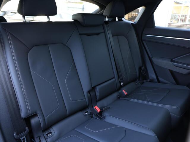 Audi Q3 Sportback 45 TFSI e S Edition 245pk | Pano | B&O | Elek. stoelen | 360° camera | Keyless | Matrix LED | Stoelverwarming | 20" Velgen | Adaptive Cruise | Leder | Dodehoek detectie | Np ¤76.413,-