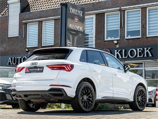 Audi Q3 45 TFSI e S-Line PANO 20 INCH ELEK STOEL ELEK TREKHAAK LED CAMERA BOMVOL!!