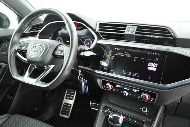 Audi Q3 Sportback 45 TFSI e 245pk 2x S-Line Trekhaak Camera Sonos Virtual Cockpit Navigatie