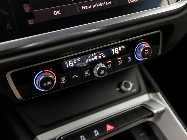 Audi Q3 35 TFSI Sportline 150Pk Automaat (APPLE CARPLAY, GROOT NAVI, CLIMATE, SPORTSTOELEN, ELEK ACHTERKLEP, PARKEERSENSOREN, CRUISE, NIEUWSTAAT)