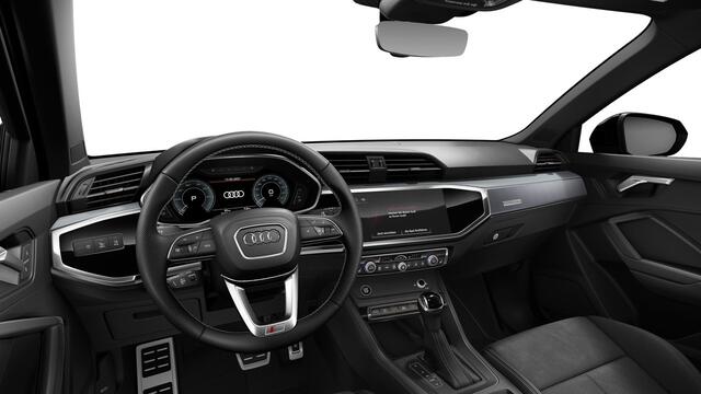 Audi Q3 45 TFSI e edition Interieur S line - Parkeerassistent - Achterbank plus - Sportstoelen - Getinte Ruiten - Verkeersbordenherkenning - Progressieve besturing - Diefstalalarm - Audi virtual cockpit plus -