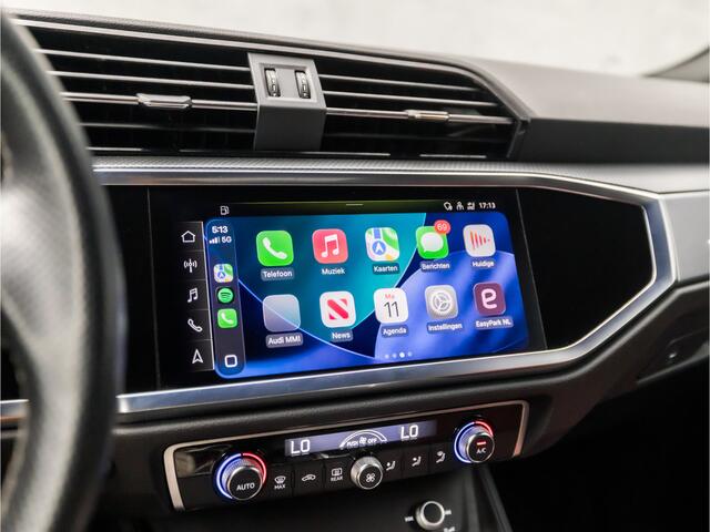 Audi Q3 35 TFSI S-Line Sport 150Pk Automaat (2X S-LINE, APPLE CARPLAY, GROOT NAVI, CAMERA, LEDER, SPORTSTOELEN, TREKHAAK, GETINT GLAS, CRUISE, NIEUWE APK, NIEUWSTAAT)