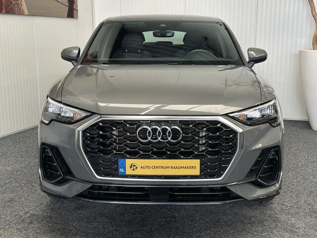 Audi Q3 SPORTBACK 45 TFSI e EDITION S LINE PHEV NAVIGATIE ADAPTIVE CRUISE CONTROL PANORAMADAK LEDER SONOS APPLE CARPLAY/ANDROID RIJSTROOKSENSOREN PARKEERSESNOREN ZEER MOOOI !! 3010