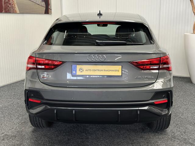 Audi Q3 SPORTBACK 45 TFSI e EDITION S LINE PHEV NAVIGATIE ADAPTIVE CRUISE CONTROL PANORAMADAK LEDER SONOS APPLE CARPLAY/ANDROID RIJSTROOKSENSOREN PARKEERSESNOREN ZEER MOOOI !! 3010