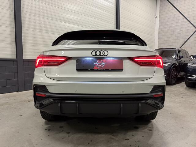 Audi Q3 Sportback 45 TFSI e S-Line PANO/B&O/TREKHAAK/VOL-LEER/MATRIX/MEMORY/SFEER/ACC/KEYLESS/ALCANTARA-INTERIEURDELEN/PRIVACY/BLACK-OPTIC/TAUSILBER/VOLLEDIG AUDI DEALER HISTORIE