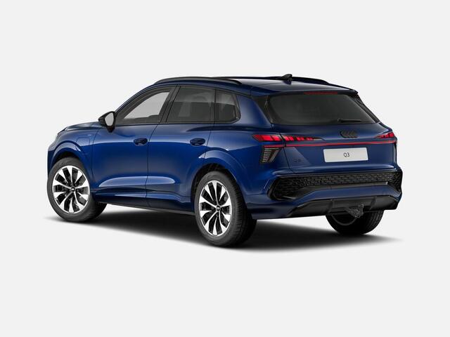 Audi Q3 e-hybrid S edition 272 PK · Tech plus · Glazen panoramadak · Exterieur pakket zwart