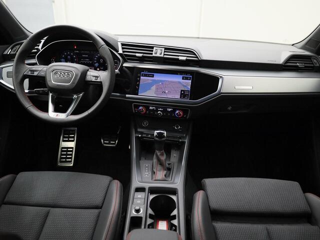 Audi Q3 Sportback 35 TFSI/150PK S Line · Trekhaak · Leder/Alcantara · Apple/Android · Drive select · Garantie t/m 10-01-2030 of 100.000km