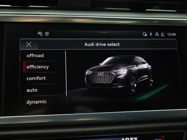 Audi Q3 Sportback 35 TFSI/150PK S Line · Trekhaak · Leder/Alcantara · Apple/Android · Drive select · Garantie t/m 10-01-2030 of 100.000km