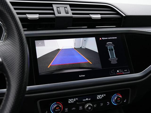 Audi Q3 45 TFSI e 245 pk S-tronic S-Line | Leder/alcantara | Achteruitrijcamera | Stoelverwarming | Adaptive Cruise | Navigatie