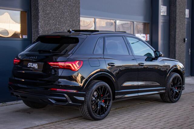 Audi Q3 45 TFSI e S edition | S-Line | Matrix LED | Pano | 245 PK | BTW | 1 Eigenaar | Dealer Onderhouden | Virtual | Carplay | Camera | Climate | Leder | Keyless | DAB | Navigatie | 20 Inch Performance | Black Line | Stoelverwarming | Lane Assist | ACC | Garanti
