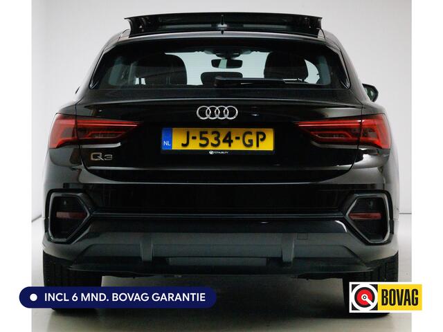 Audi Q3 Sportback 35 TFSI Edition 150 PK | NL Auto | Panoramadak | Leer | 360 camera | El. achterklep Stoelverwarming, Navigatie, App-connect, Lane assist, Cruise, Led verlichting, Regensensor
