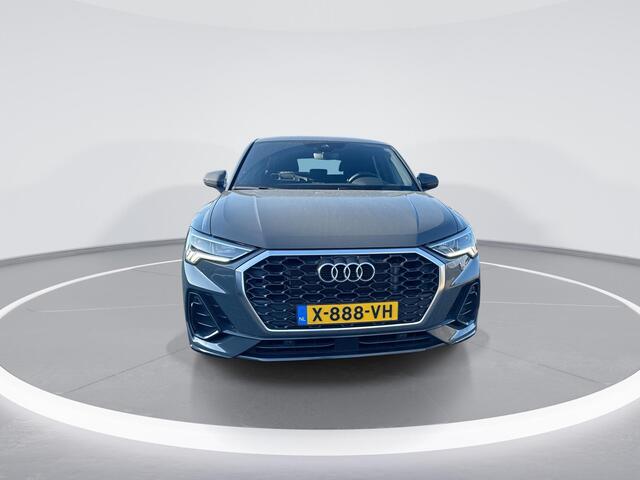 Audi Q3 Sportback 45TFSIe 245pk Advanced Edition · Camera + Parkeersensoren · Apple/Android Car Play · Stoelverwarming · Navigatie · Adaptive Cruise Control · Garantie t/m 11-02-2028 of 100.000km