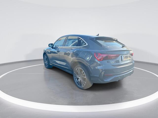 Audi Q3 Sportback 45TFSIe 245pk Advanced Edition · Camera + Parkeersensoren · Apple/Android Car Play · Stoelverwarming · Navigatie · Adaptive Cruise Control · Garantie t/m 11-02-2028 of 100.000km