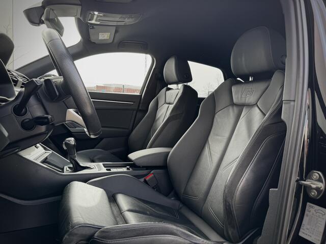 Audi Q3 Sportback 45 TFSI 230 pk Quattro 3x S-Line | Matrix Led | Black Optick | Camera | Trekhaak | Adaptive Cruise Control | Lederen Sportstoelen |