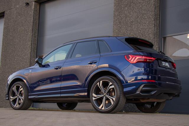 Audi Q3 45 TFSI e S edition | S-Line | 20 Inch | Keyless | Memory Seats | DAB | Matrix LED | Virtual | Sfeer | Sonos Audio | Navarra Blue | Carplay | ACC | Dode Hoek | Dealer Onderhouden | BTW | Garantie