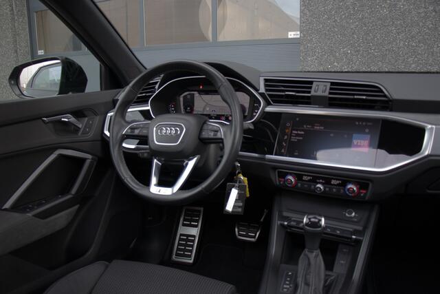 Audi Q3 Sportback 35 TFSI S Edition | S-Line | Black Line | BTW | Pano | 20 Inch Performance | Matrix LED | Virtual | Carplay | ACC | Climate | Stoelverwarming | Leder | DAB | Dealer Onderhouden | Garantie