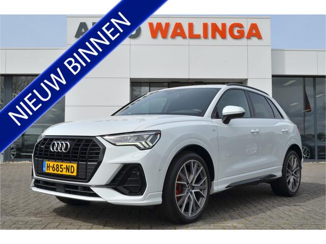 Audi Q3 40 TFSI quattro 3X S-Line Standkachel | Carplay | Adap. Cruise | Trekhaak 2100KG | Keyless entry | Matrix lampen |
