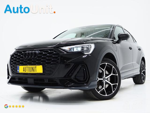 Audi Q3 Sportback 45 TFSI e Full Black | Panoramadak | Leder | Sfeerlicht | Cruise | DAB | Virtual | Donkere Hemel | Carplay