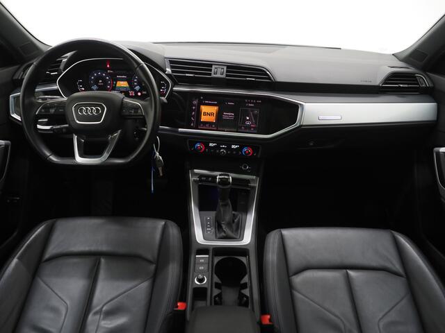 Audi Q3 Sportback 45 TFSI e Full Black | Panoramadak | Leder | Sfeerlicht | Cruise | DAB | Virtual | Donkere Hemel | Carplay