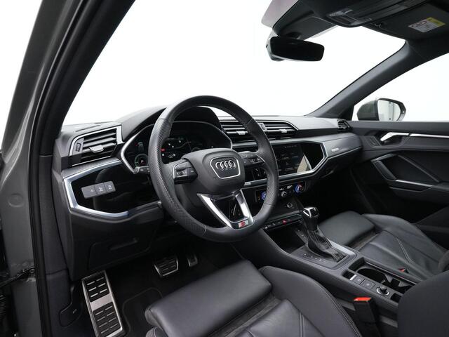 Audi Q3 Sportback 45 TFSI e 245 pk S Edition / S-Line | Trekhaak | Leder | Sonos | Achteruitrijcamera | Stoelverwarming | Adaptive Cruise | Navigatie