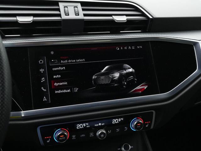 Audi Q3 Sportback 45 TFSI e 245 pk S Edition / S-Line | Trekhaak | Leder | Sonos | Achteruitrijcamera | Stoelverwarming | Adaptive Cruise | Navigatie