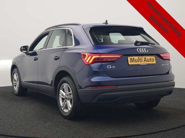 Audi Q3 45 TFSI e S-Line PHEV 245pk Dealer O.H Adaptive Cruise | Camera | Blis | S-line Interieur | Lederen Sportstoelen Verwarmd | Sportstuur | Navigatie | Virtual | DAB | 17"L.M |