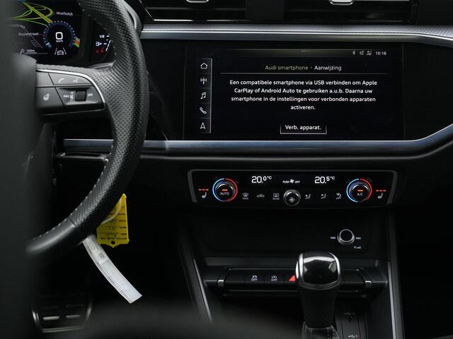 Audi Q3 40 TFSI 190 pk S-tronic Quattro S-Line | Trekhaak | Achteruitrijcamera | Stuur-/stoelverwarming