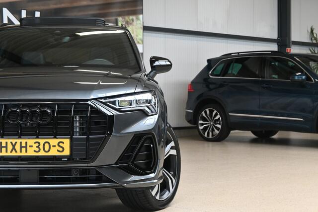 Audi Q3 45 TFSIe 245pk S edition | 360° | Pano | Elek. stoel | Sonos | Matrix | 100% (Dealer) onderhouden label