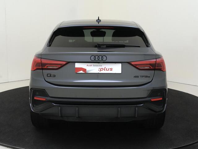 Audi Q3 Sportback 45 TFSI e S Edition | SoH 96% | SONOS audio | 360 camera | Keyless | Dodehoek detectie | Navigatie Plus | Optiek zwart Plus | Cruise control |