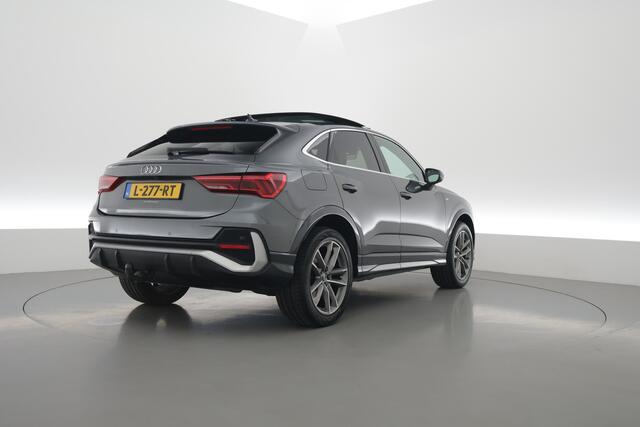 Audi Q3 Sportback 35 TFSI Pro Line S | Rijklaar! | S/K-Dak | Elek. Trekhaak | Dig. Cockpit | Dodehoek | Elek. Stoel | B&O-Audio | Adapt. Cruise | Stoelverw. | NAV+App.Connect | Elek.Klep | LED | 19'' V