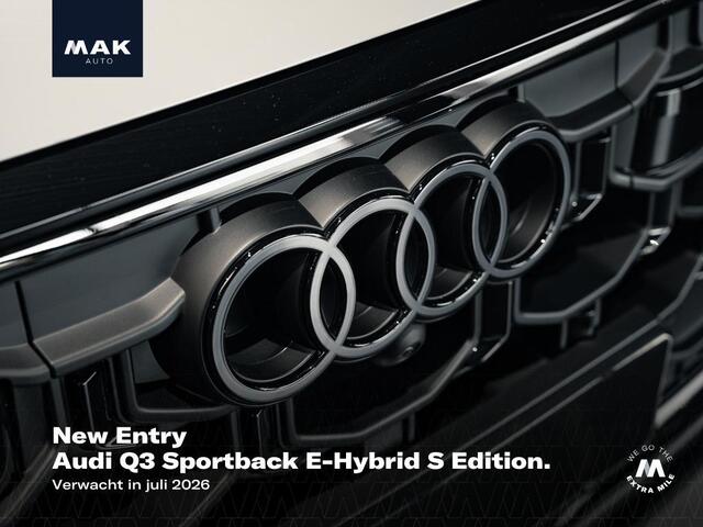 Audi Q3 Sportback E-Hybrid S Edition , pano, tr.haak, 20", Sonos, LED-kopl., memory, HUD, 360 camera, ACC, privacy