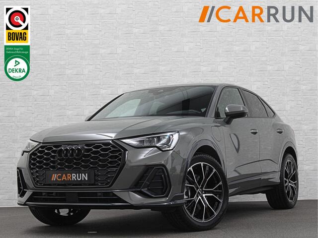 Audi Q3 Sportback 45 TFSI e 245pk S-Line | #RS-Leder | ACC | Trekhaak | Zwarte Hemelbekleding | Navi Plus | Lane Assist | Dodehoek | Lane-Assist | Stoelverwarming | Climate-Control | LED | Interieur-Voorverwarming | Bovag Garantie |