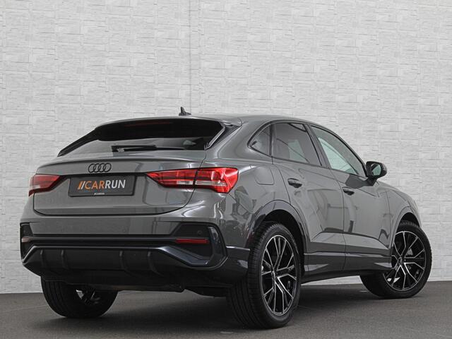 Audi Q3 Sportback 45 TFSI e 245pk S-Line | #RS-Leder | ACC | Trekhaak | Zwarte Hemelbekleding | Navi Plus | Lane Assist | Dodehoek | Lane-Assist | Stoelverwarming | Climate-Control | LED | Interieur-Voorverwarming | Bovag Garantie |