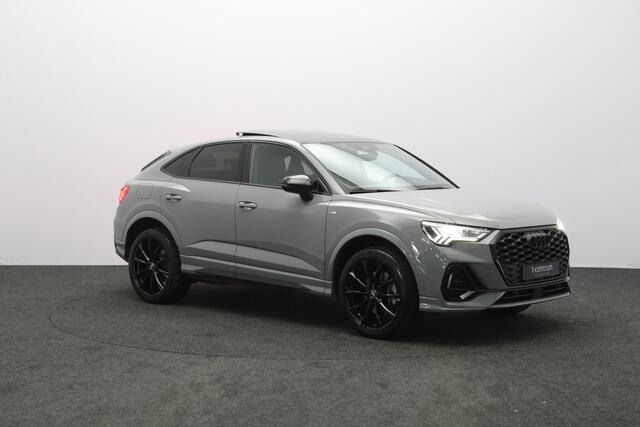 Audi Q3 Sportback 45 TFSI e 245 PK S-Line Edition, Nardo-Grijs, Panoramadak, Carplay, 360 Camera, Memory