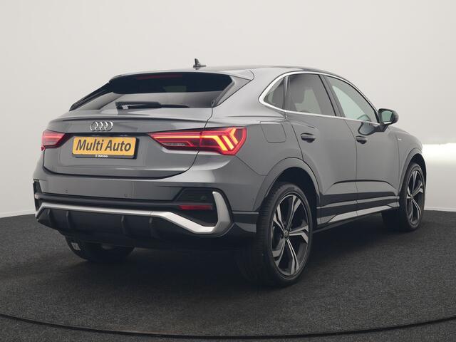 Audi Q3 Sportback 45 TFSI e 2x S Line PHEV 245pk Dealer O.H. | Trekhaak Af Fabriek | Adaptive Cruise | Matrix LED | Camera | Sonos Audio | Alcantara Sportstoelen Verwarmd | Blis | Navigatie | DAB | 20"L.M | Plug In Hybrid |