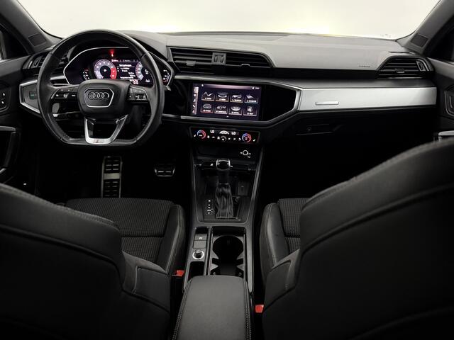 Audi Q3 35 TFSI edition one 3x S-Line Camera, Navi, Virtual desk, Stoelverwarming, Cruise control adaptief, Half leder, A start stop, Elektrische achterklep