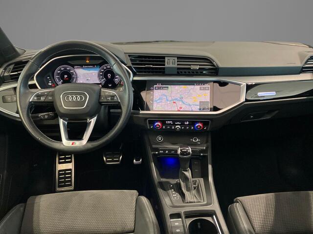 Audi Q3 45 TFSIe S edition · Panoramadak · 360°Camera + Parkeersensoren · Apple/Android Car Play · SONOS · Stoelverwarming · Drive select