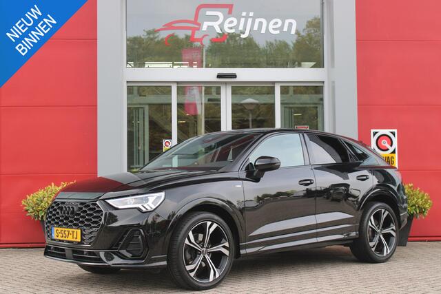 Audi Q3 Sportback 35 TFSI 150PK AUTOMAAT S EDITION | DRAADLOZE APPLE CARPLAY/ANDROID AUTO | ACHTERUITRIJ CAMERA | DODEHOEK DETECTIE | PARKEERSENSOREN VOOR + ACHTER | VIRTUAL COCKPIT | STOEL VERWARMING | ELEKTRISCH BEDIENBARE ACHTERKLEP | S-LINE INTERIEUR/EXTERIEU