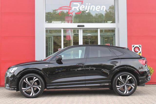Audi Q3 Sportback 35 TFSI 150PK AUTOMAAT S EDITION | DRAADLOZE APPLE CARPLAY/ANDROID AUTO | ACHTERUITRIJ CAMERA | DODEHOEK DETECTIE | PARKEERSENSOREN VOOR + ACHTER | VIRTUAL COCKPIT | STOEL VERWARMING | ELEKTRISCH BEDIENBARE ACHTERKLEP | S-LINE INTERIEUR/EXTERIEU