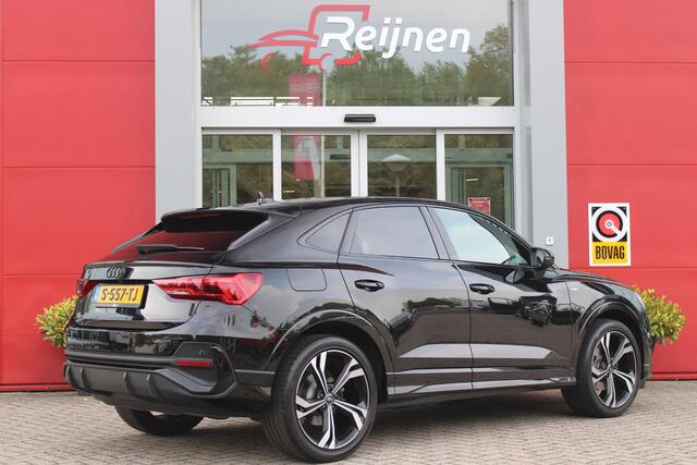Audi Q3 Sportback 35 TFSI 150PK AUTOMAAT S EDITION | DRAADLOZE APPLE CARPLAY/ANDROID AUTO | ACHTERUITRIJ CAMERA | DODEHOEK DETECTIE | PARKEERSENSOREN VOOR + ACHTER | VIRTUAL COCKPIT | STOEL VERWARMING | ELEKTRISCH BEDIENBARE ACHTERKLEP | S-LINE INTERIEUR/EXTERIEU