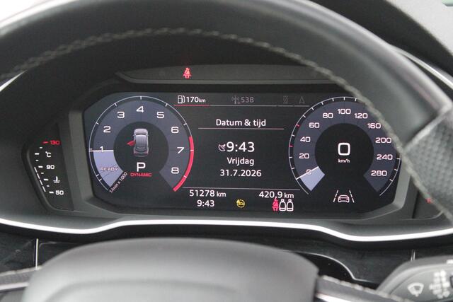 Audi Q3 Sportback 35 TFSI 150PK AUTOMAAT S EDITION | DRAADLOZE APPLE CARPLAY/ANDROID AUTO | ACHTERUITRIJ CAMERA | DODEHOEK DETECTIE | PARKEERSENSOREN VOOR + ACHTER | VIRTUAL COCKPIT | STOEL VERWARMING | ELEKTRISCH BEDIENBARE ACHTERKLEP | S-LINE INTERIEUR/EXTERIEU