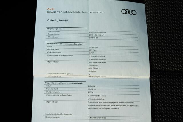 Audi Q3 Sportback 35 150 PK TFSI S Edition | Automaat | Rijklaar | Dealer Onderhouden | Audi virtual cockpit | | Clima | Dab Audio / Navigatie | Parkeer sensor | Adaptive cruise | Zwarte Hemel |